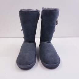 Bearpaw 917W-Jade Gray Suede Shearling Boots Women's Size 9 M alternative image