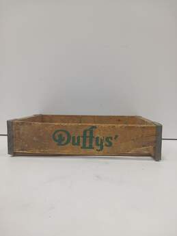 VINTAGE DUFFYS WOODEN CRATE