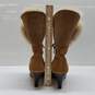 UGG Harbour High Brown Suede Heel  Women's Boots Size 7 image number 4