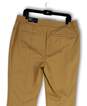 NWT Womens Tan Flat Front So Slimming Pockets Straight Leg Ankle Pants Sz 2 image number 4