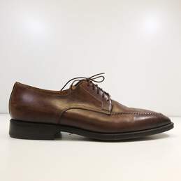 Santoni Italy Brown Leather Oxford Dress Shoes Men's Size 11 D