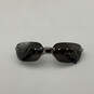 Mens Grace A10531 Silver-Tone Frame Black Lens Aviator Square Sunglasses image number 1