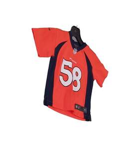 Unisex Kids Orange Short Sleeve Denver Broncos Von Miller NFL Jersey Size 4T alternative image