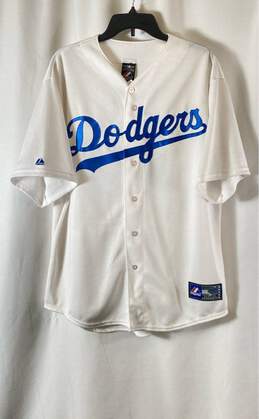 Majestics #66 Yasiel Puig of LA Dodgers MLB Jersey - Size XL