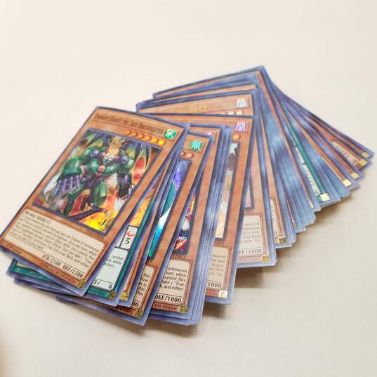 Mixed Rare Holographic YU-GI-OH! Trading Cards Bundle (Set Of 100) image number 1