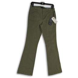 NWT Womens Green Denim Slash Pocket Slim Fit Bootcut Leg Jeans Size 6