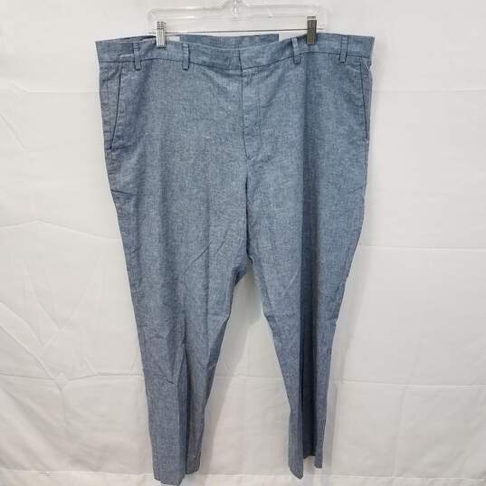 Perry Ellis Portfolio Slim Fit Bay Blue Pants Adult Size 42inx30in NWT image number 1