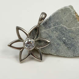 Designer Silpada 925 Sterling Silver Star Crystal Cut Stone Charm Pendant alternative image