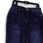 NWT Womens Blue Stretch Denim Pockets Dark Wash Straight Leg Jeans Sizes 8 image number 3