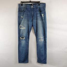 7 For All Mankind Men Blue Jeans Sz 34