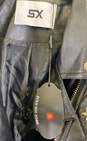 SX Honey Pot Womens Black Faux Leather Tassel Rivets Biker Jacket Size 3XL image number 3