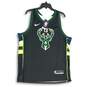 NWT Nike Mens Green Black Milwaukee Bucks Malcolm Brogdon #13 NBA Jersey Size L image number 1