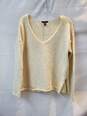 Eileen Fisher Long Sleeve Cropped V-Neck Sweater Women's Size XXS image number 1