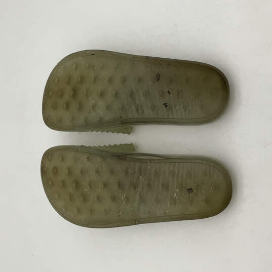 NIB Womens Jelly 36577301 Green Open Toe Slip-On Slide Sandals Size 6.5 image number 7