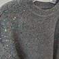 Women's Loft Black Sequined Sweater Size S image number 2