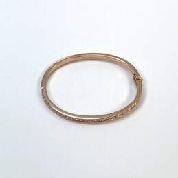 Designer Givenchy Gold-Tone Crystal Stones Hinged Bangle Bracelet alternative image