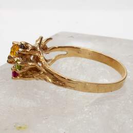 10K Yellow Gold Multi Gemstone Accent Yellow Sapphire Ring Size 10 alternative image