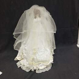 Vintage Porcelain Wedding Themed Doll w/Dress alternative image