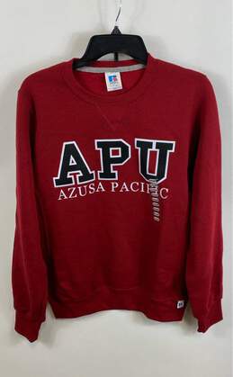NWT Russell Athletic Red Azusa Pacific University Pullover Sweatshirt Size Small
