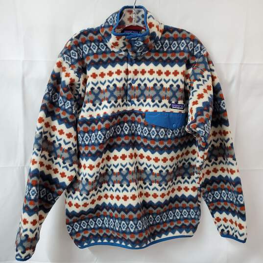 Patagonia Synchilla Snap T Fleece Pullover Cliff Underwater Blue Men's Small image number 3