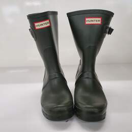 Hunter Green Rubber Rain Boots Women's Size 5 alternative image