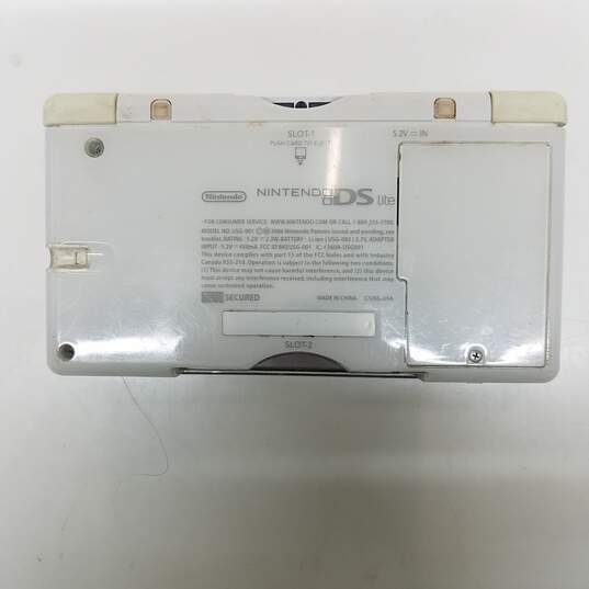 Nintendo DS Lite USG-001 Handheld Game Console White #4 image number 7