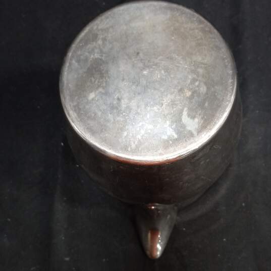 Vintage 7" Tall Silver on Copper Pitcher image number 5