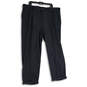 NWT Mens Navy Blue Pleated Slash Pocket Straight Leg Dress Pants Size 44x32 image number 1