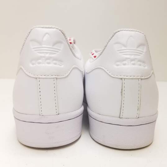 Adidas Superstar Valentine's Day Women's Shoes White Size 9.5 image number 4