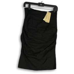 NWT Nicole Miller Womens Artelier Black Back Zip Straight & Pencil Skirt Size 8