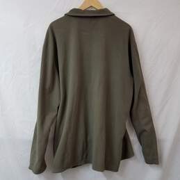 North Face Quarter Zip Grey Pullover Sweater Size XXL alternative image