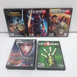 Bundle of 5 Assorted PC Video Games In Cases