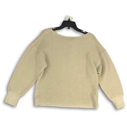NWT Tommy Bahama Womens Beige Knitted Long Sleeve Pullover Sweater Size Large alternative image