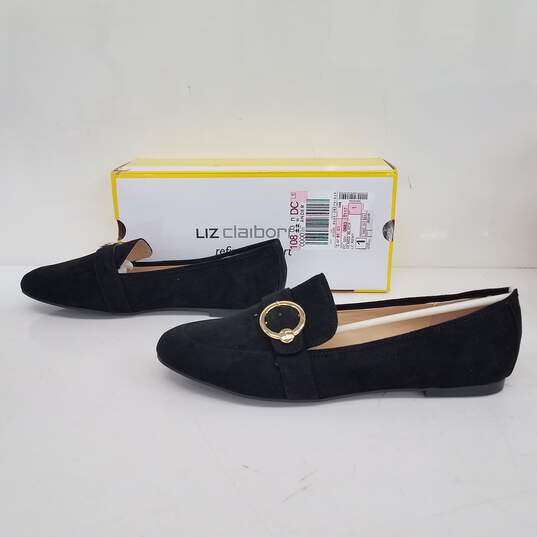 Liz Claiborne Remy Black Slip-On Shoes IOB Size 10M image number 1