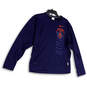 Mens Blue Long Sleeves Crew Neck Therma-Fit Pullover Sweatshirt Size M image number 1