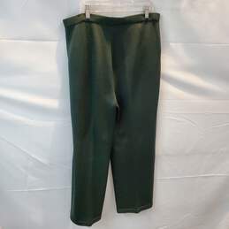 St. John Collection By Marie Gray Green Stretch Pants Women's Size 8 alternative image