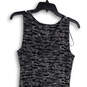 Womens Gray Animal Print Ruched Cowl Neck Knee Length Bodycon Dress Size M image number 4