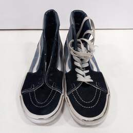 Mens Skate Hi 500714 Blue Canvas Lace Up Round Toe Sneaker Shoes Size M4 W5.5