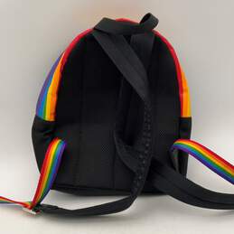 Kate Spade Womens Black Rainbow Adjustable Shoulder Strap Zipper Pocket Backpack alternative image