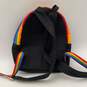 Kate Spade Womens Black Rainbow Adjustable Shoulder Strap Zipper Pocket Backpack image number 2