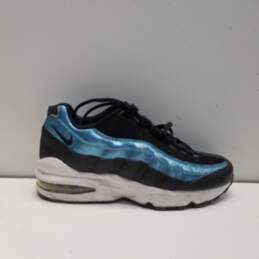 Nike Air Max 95 EP GS Black Light Current Blue Womens Sneakers Size 4Y