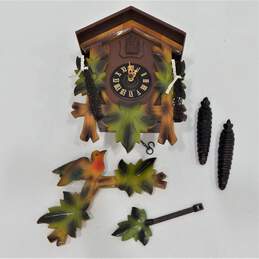 Vintage German Wood Pendulum Cuckoo Clock