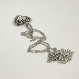 Designer Brighton Silver-Tone Heart Pendant Lobster Clasp Chain Necklace alternative image