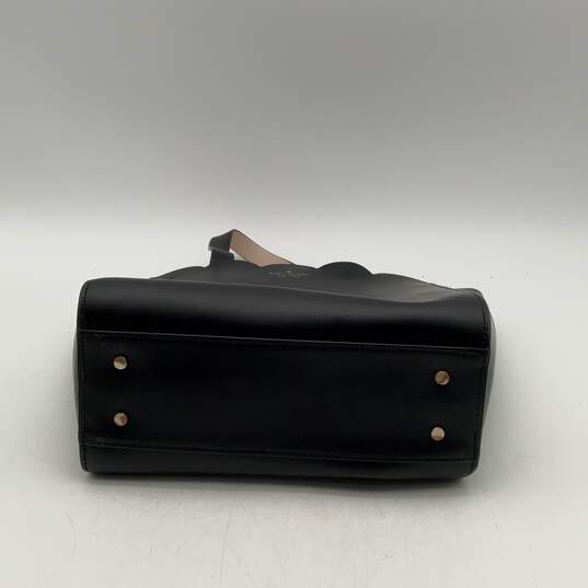 Kate Spade Womens Black Magnolia Street Mina Leather Double Handle Tote Bag image number 6