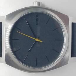 Nixon The Time Teller Minimal Black & Silver Tone Watch