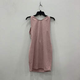 Womens Pink Sleeveless V-Neck Pullover Modern Sheath Dress Size 1X alternative image