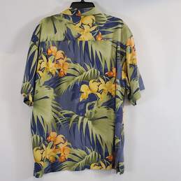 Tommy Bahama Men Blue Tropical Floral Shirt L alternative image