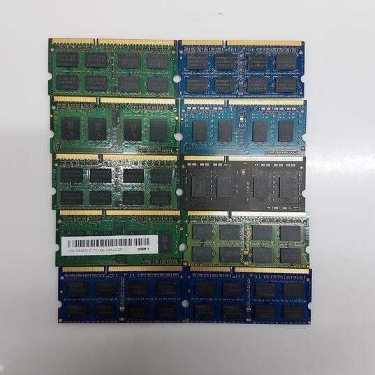 Lot of 10 Mixed PC3 DD3 Laptop Memory Ram #4 image number 2