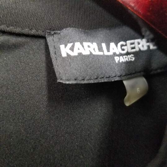 Karl Lagerfeld Black Cocktail Dress Size 6 image number 4