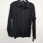 Black Collared Button Up Long Sleeve Shirt image number 2